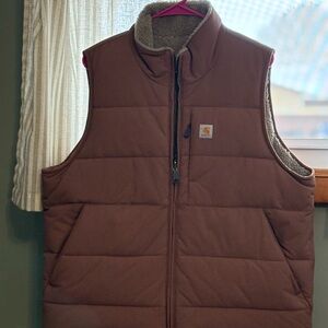 Carhartt mauve pink reversible Quilted Vest